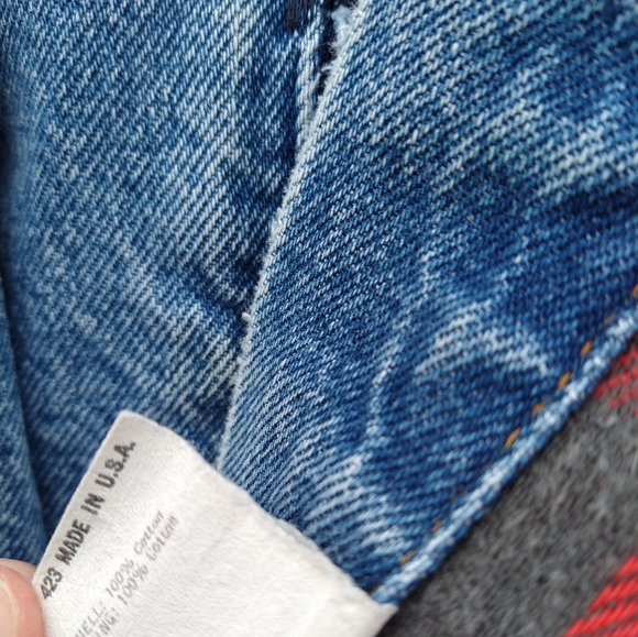 Vintage 80s Blanket Lined Levi's Denim Trucker Jacket - Picture 5 of 11